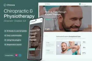 Chirova – Chiropractic & Physiotherapy Elementor Template Kit