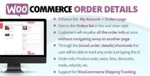 Codecanyon | WooCommerce Order Details