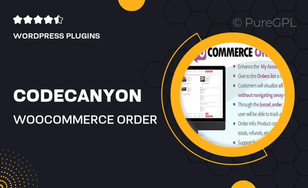 Codecanyon | WooCommerce Order Details