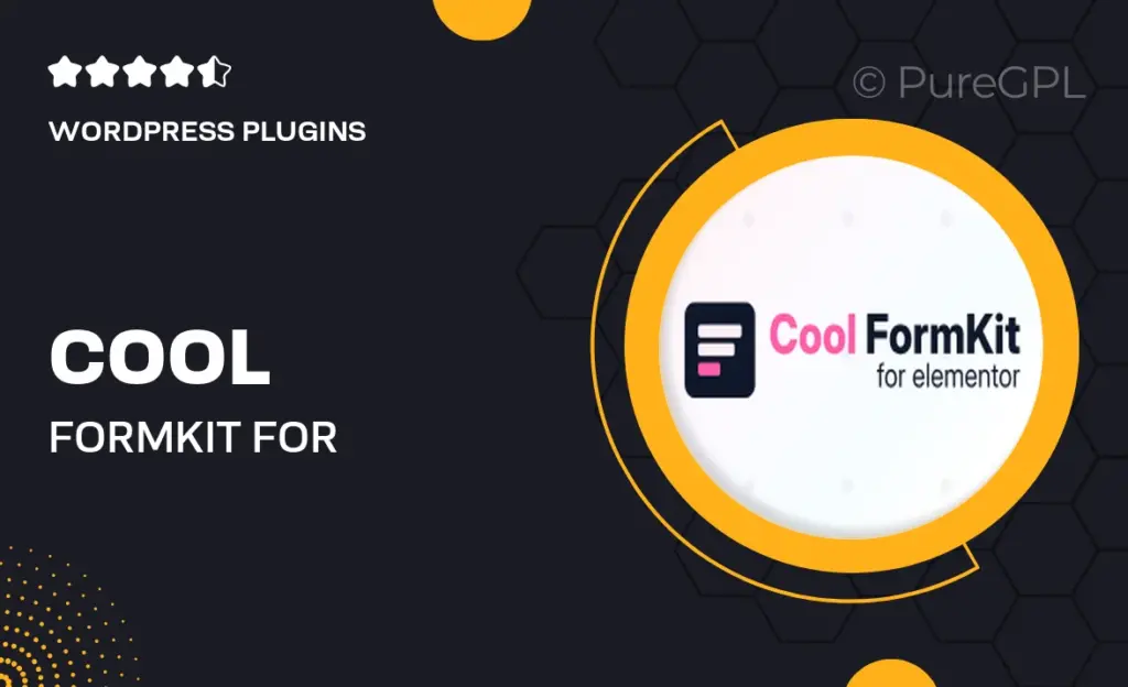 Cool FormKit for Elementor Forms