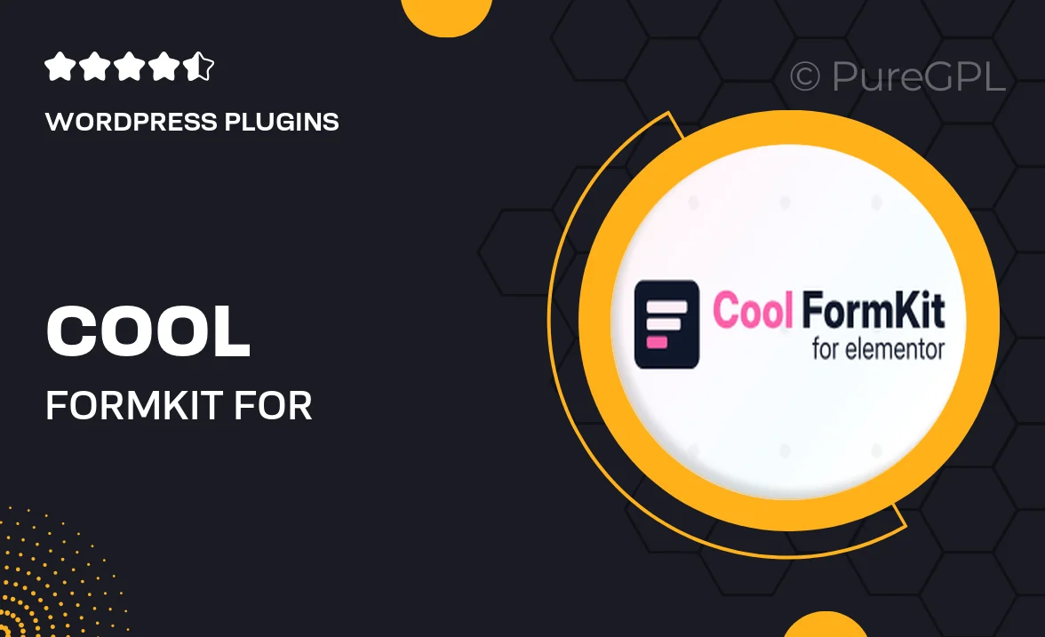 Cool FormKit for Elementor Forms