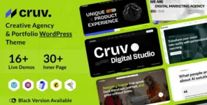 Cruv – Creative Agency & Portfolio WordPress Theme