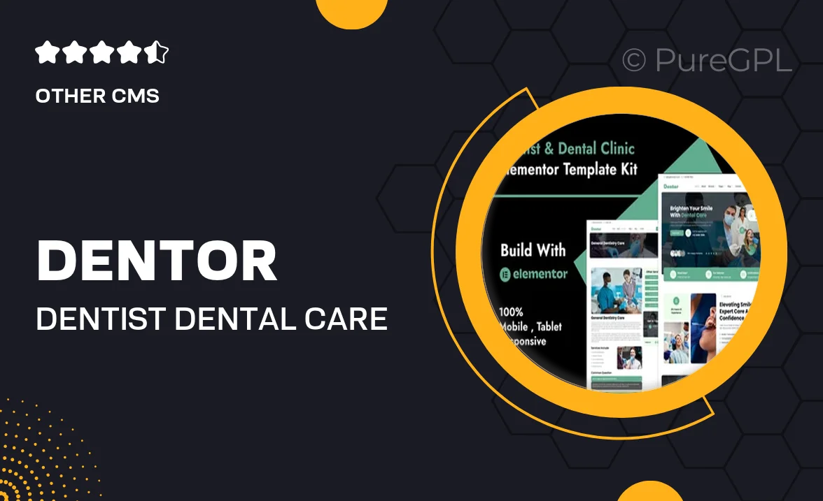 Dentor – Dentist & Dental Care Elementor Template Kit