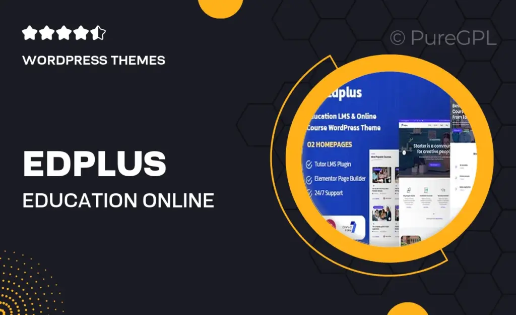 Edplus – Education & Online Course WordPress Theme