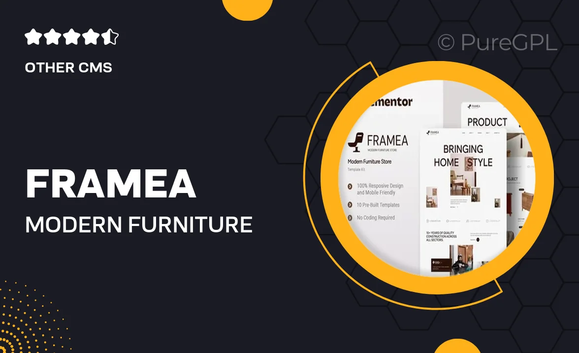 Framea – Modern Furniture Store Elementor Template Kit