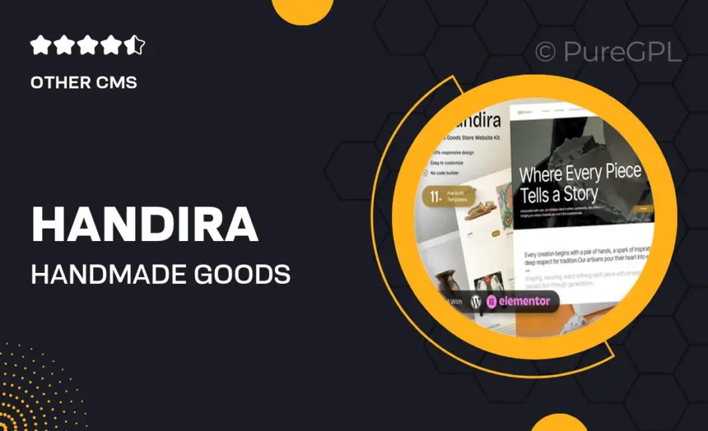 Handira – Handmade Goods Elementor Template Kit