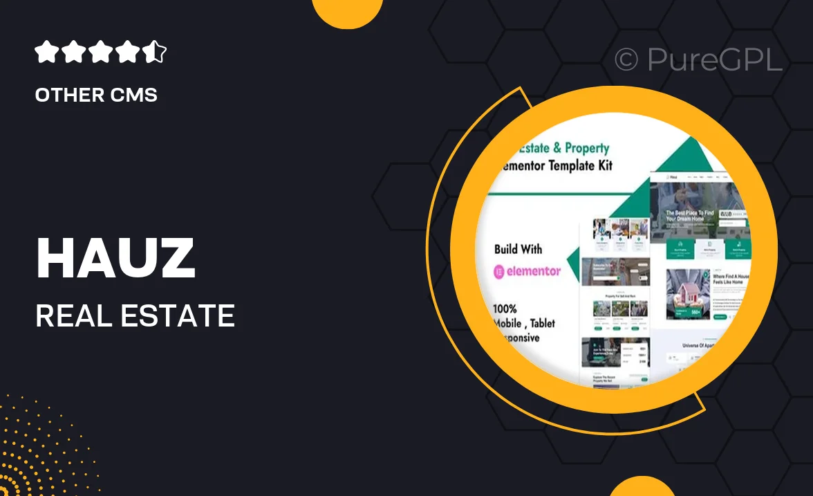 Hauz – Real Estate & Property Elementor Pro Template Kit