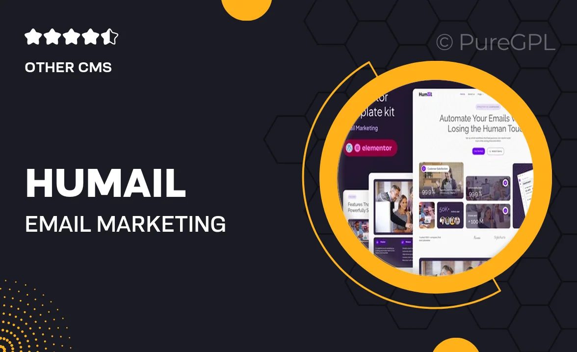 Humail – Email Marketing Elementor Template Kit