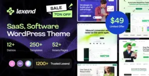 Lexend – Software, SaaS & Startup WordPress Theme