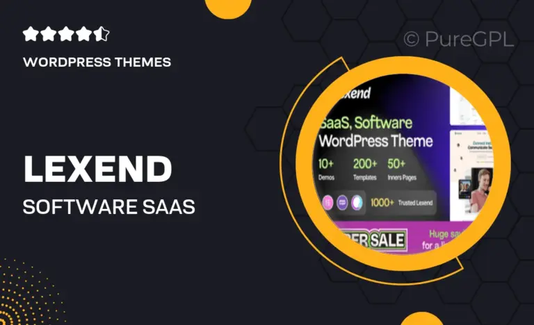 lexend software saas startup wordpress theme