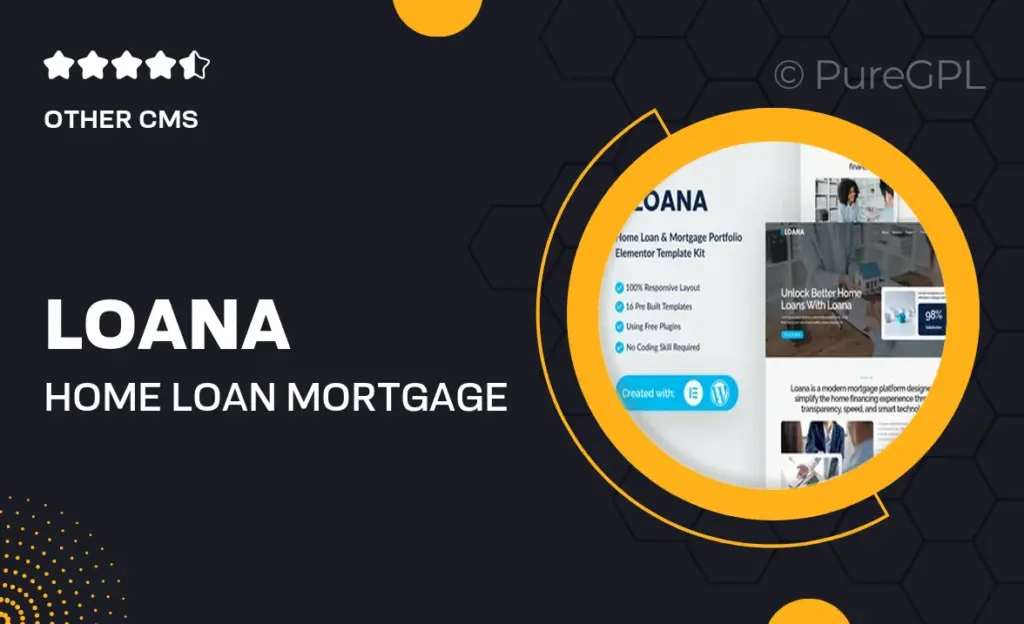 Loana – Home Loan & Mortgage Elementor Template Kit