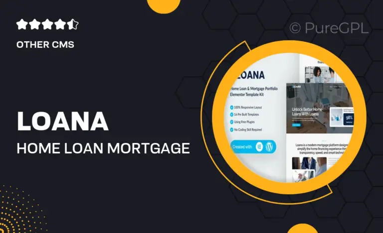loana home loan mortgage elementor template kit