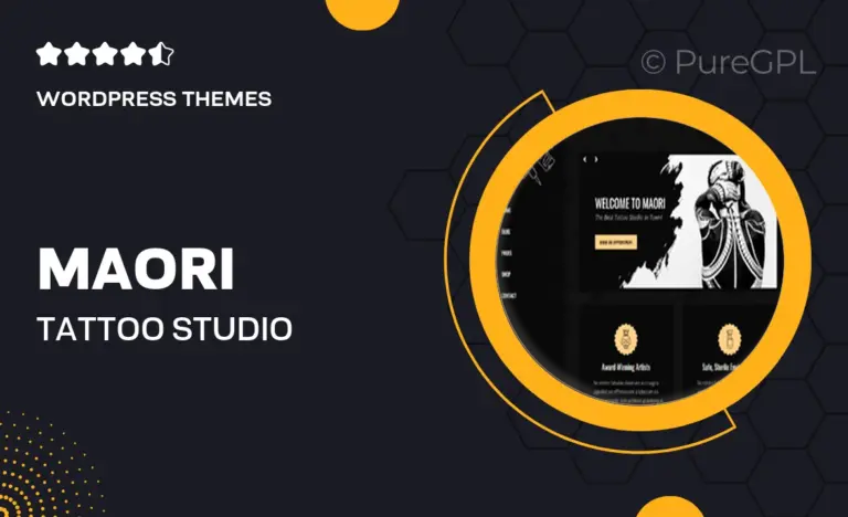 maori tattoo studio wordpress theme