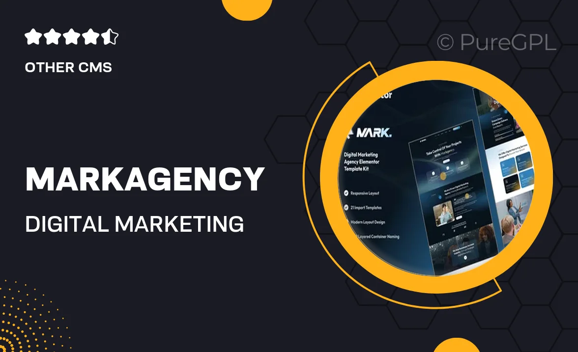 Markagency – Digital Marketing Agency Elementor Template Kit