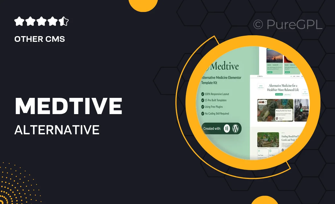 Medtive – Alternative Medicine Elementor Template Kit