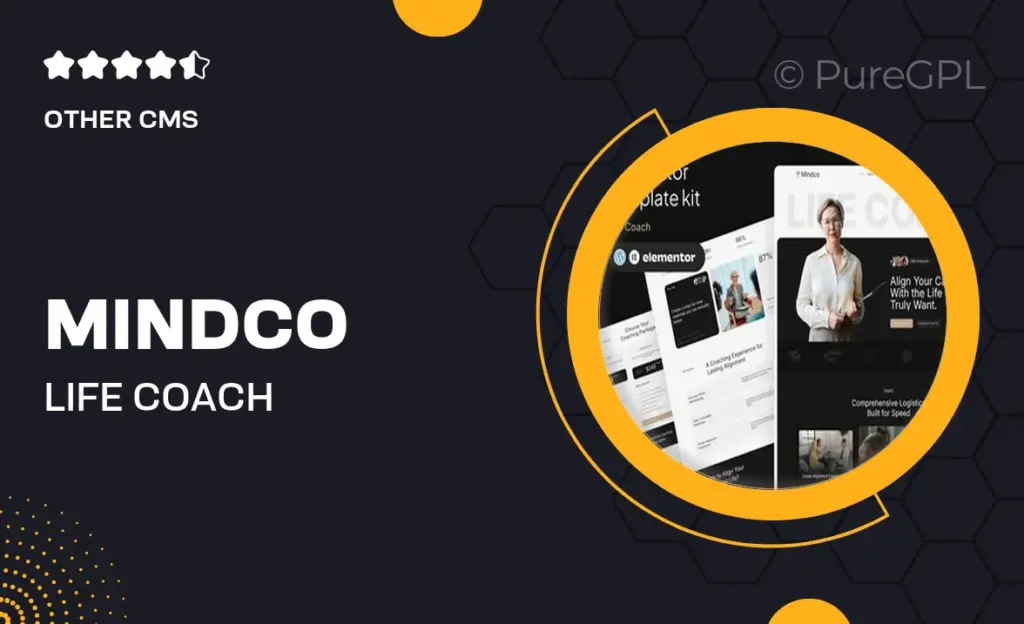 Mindco – Life Coach & Counseling Elementor Template Kit