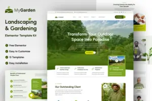 MyGarden – Landscaping & Gardening Elementor Template Kit