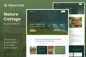 Naturcotta – Nature Cottage Elementor Template Kit