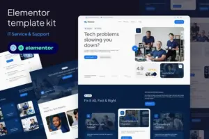 Nexolve – IT Service & Support Elementor Template Kit