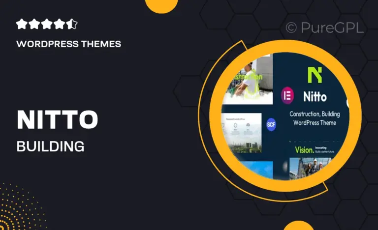 nitto building construction wordpress theme