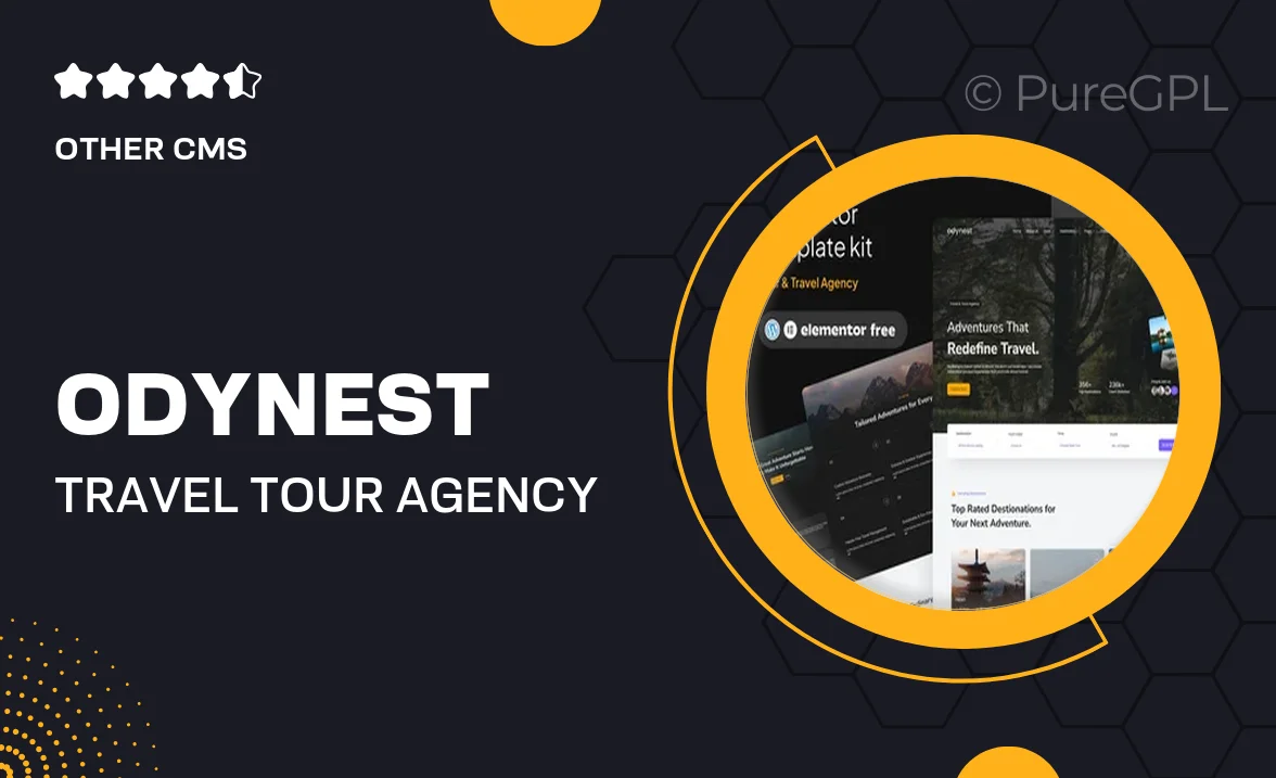 Odynest – Travel & Tour Agency Elementor Template Kit
