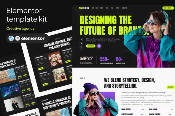 ollotiv creative agency elementor template kit 1