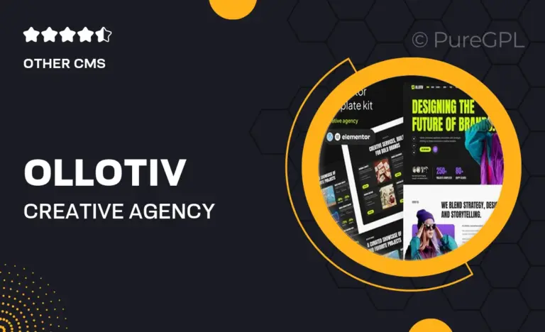 ollotiv creative agency elementor template kit