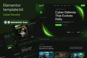 Oryn – Cyber Security Elementor Template Kit