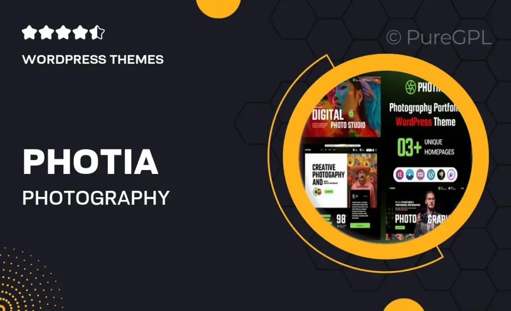 Photia – Photography Portfolio WordPress Theme