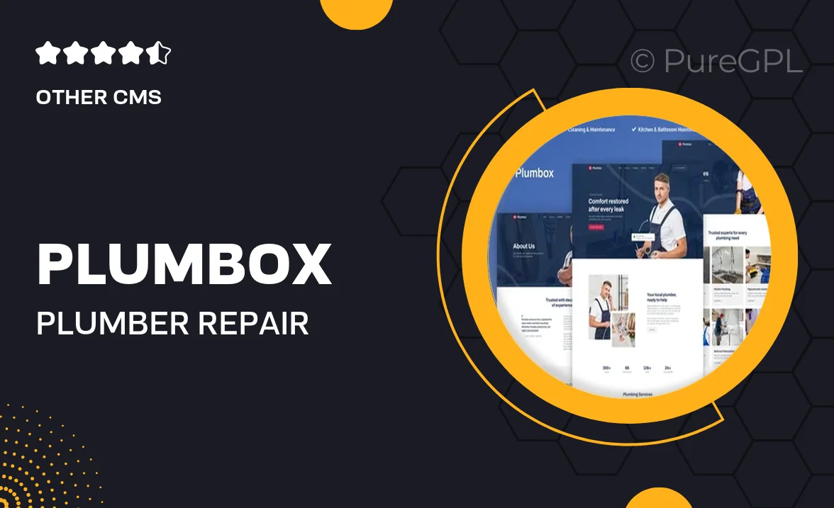 Plumbox – Plumber & Repair Service Elementor Template Kit