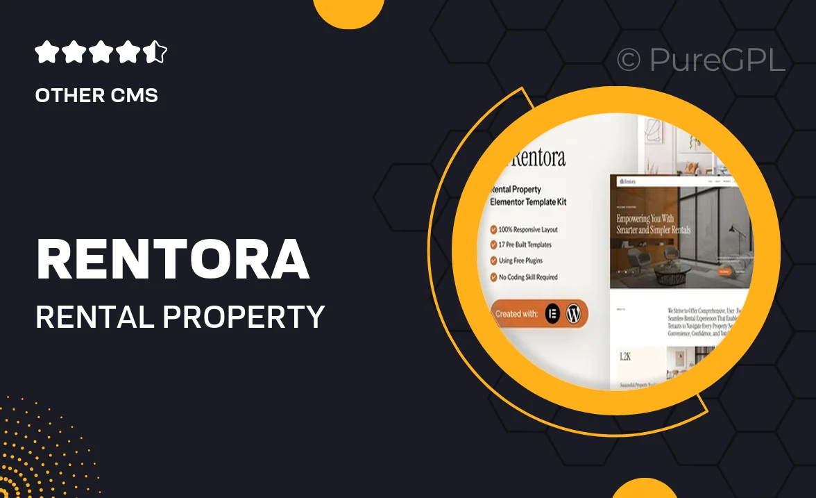 Rentora – Rental Property Elementor Template Kit