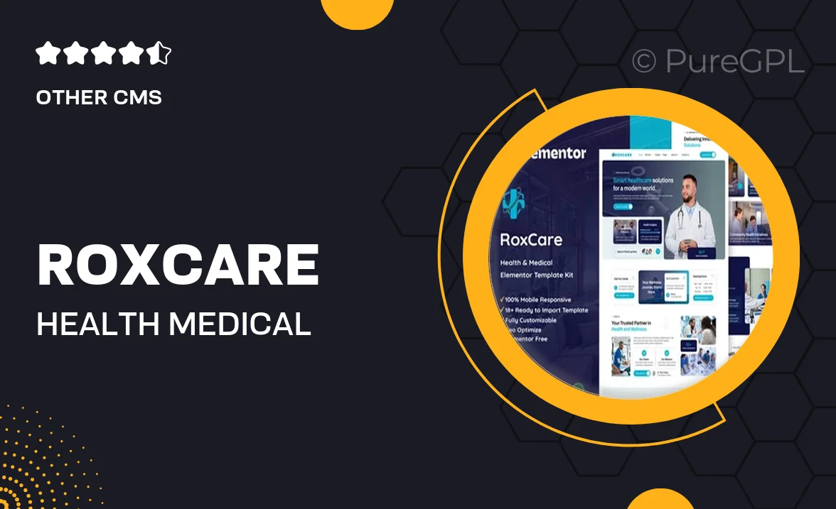 RoxCare – Health & Medical Elementor Template Kit