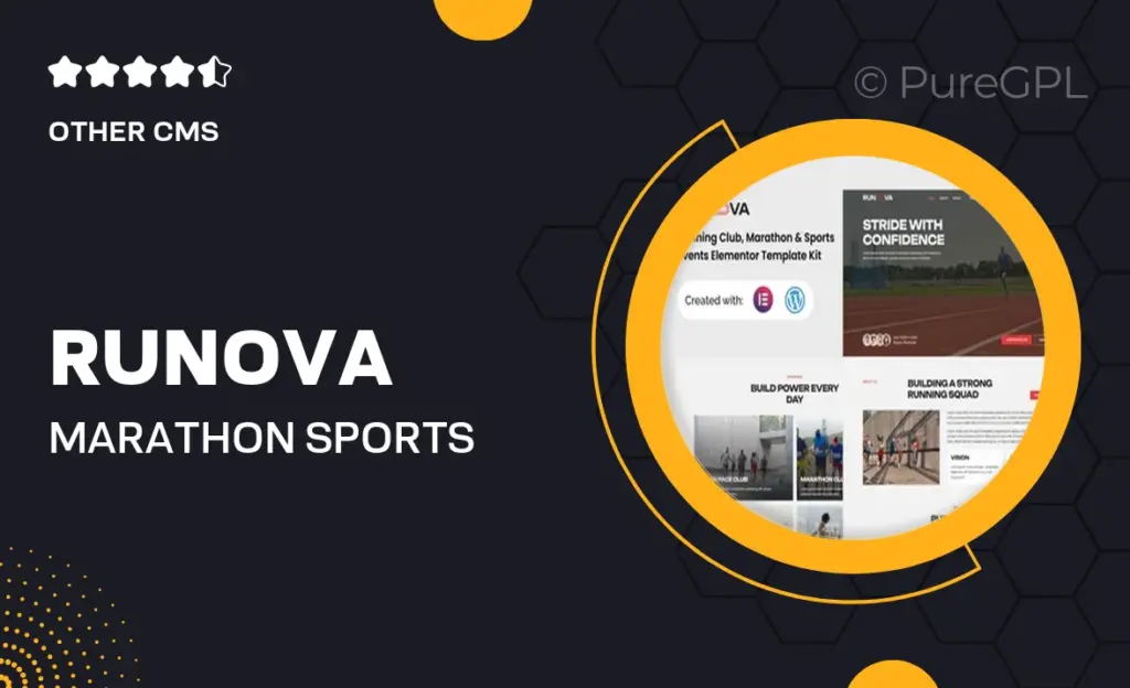 Runova – Marathon & Sports Events Running Club Elementor Template Kit