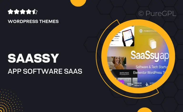 saassy app software saas tech startup wordpress theme