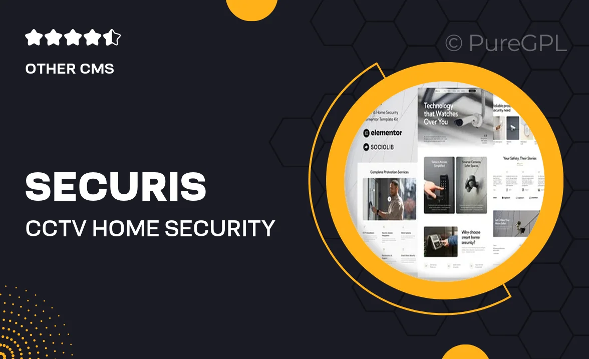Securis – CCTV & Home Security Elementor Template Kit