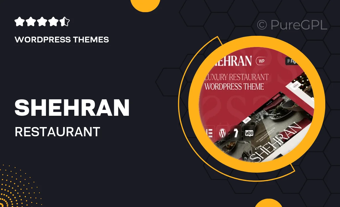 Shehran – Restaurant WordPress Theme