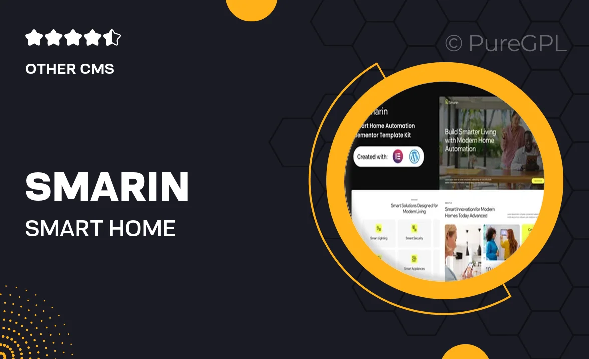 Smarin – Smart Home Automation Elementor Template Kit
