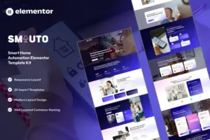 Smauto – Smart Home Automation Elementor Template Kit