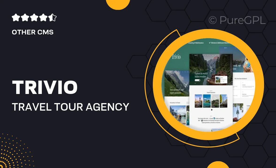 Trivio – Travel & Tour Agency Elementor Template Kit