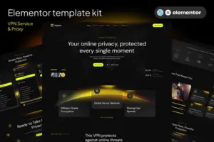 Vepien – VPN Service & Proxy Elementor Template kit