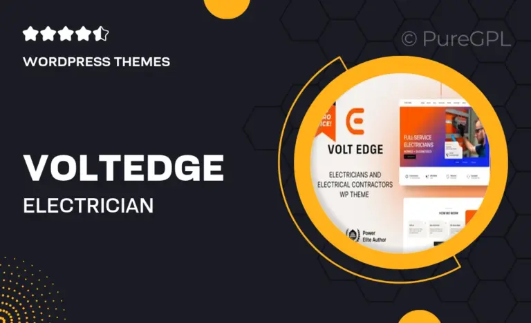 voltedge electrician electrical contractor wordpress theme