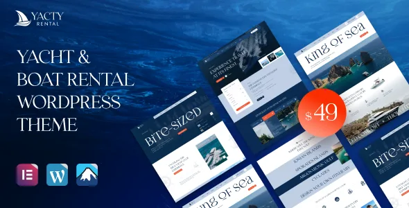 yacty yacht boat rental wordpress theme 1