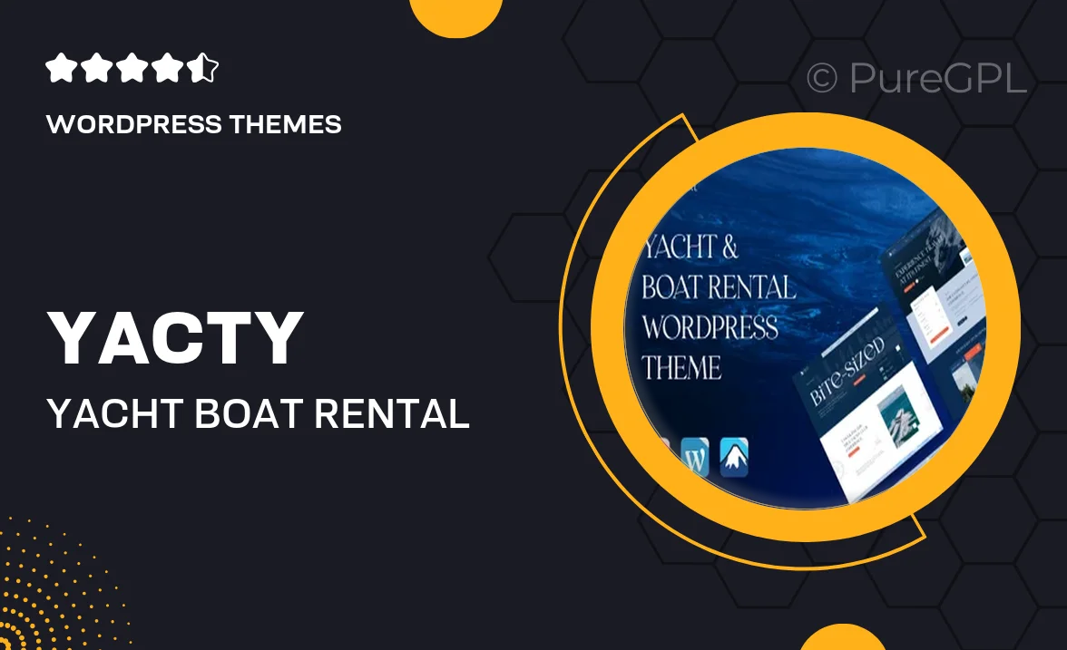 Yacty – Yacht & Boat Rental WordPress Theme