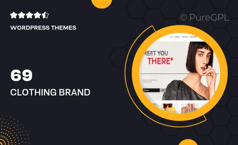 69 clothing brand store fashion boutique wordpress theme