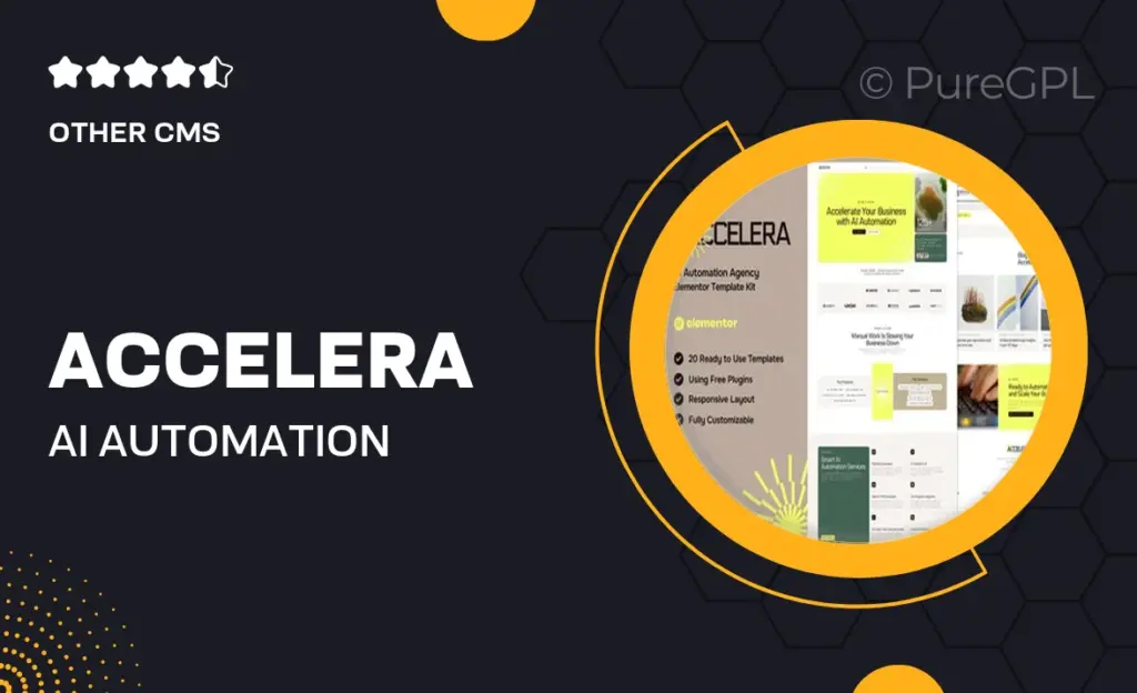 Accelera – AI Automation Agency Elementor Template Kit