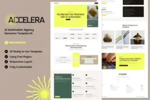Accelera – AI Automation Agency Elementor Template Kit