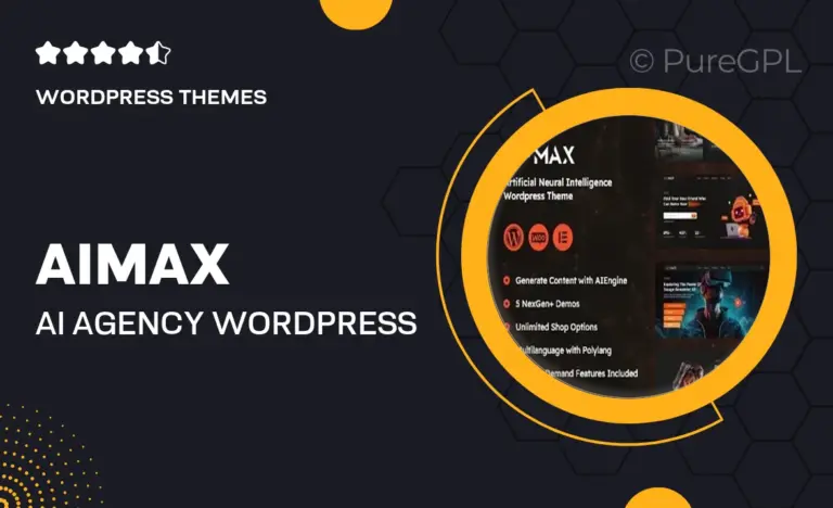 aimax ai agency wordpress theme