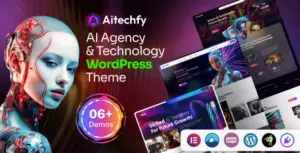 Aitechfy – AI Agency & Technology WordPress Theme
