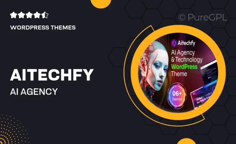 aitechfy ai agency technology wordpress theme