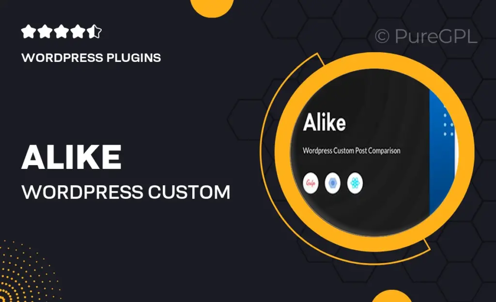 Alike – WordPress Custom Post Comparison